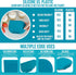 Versatile Cake Icing Frosting Smoother with Stand - Flexible Bowl Scraper Has Flat and Curved Edges to Easily Smooth, Mix, and Clean - All-In-One ...