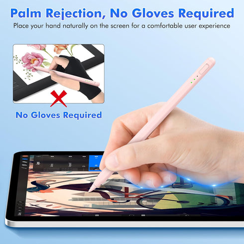 Uogic Stylus Pen for iPad, iPad Pencil iPad Pencil 10th Generation Fast Charging Palm Rejection iPad Stylus Pencil Magnetic Stylus Pen for Touchsc...