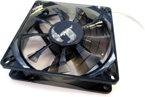 Bgears 90 mm 2 Ball Bearing High Speed High Performance Fan, Translucent Black (b-PWM 90 Black 2ball)...