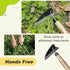 Japanese Weeding Sickle Hand Sickle?Hoe Gardening Tools for Weeding and Cultivating Weed Remover Tool High-Carbon Steel with Hard Solid Wood Handl...