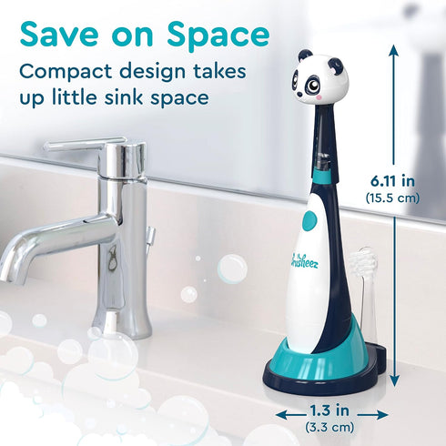 Little Brusheez® Toddlers’ Sonic Toothbrush - Safe & Gentle Toothbrush for Ages 1-3 with Built-In, Light-Up 2-Minute Timer, Extra Brush Head, & St...