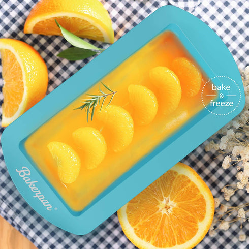 Bakerpan Silicone Mini Loaf Pans for Baking, Mini Cake Pans, 4.5 Inch Baking Pan, Reusable Baking Mold - Set of 4...