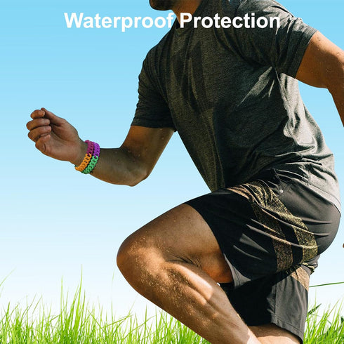6 Pack Mosquito Repellent Bracelets for Adults and Kids, DEET-Free Insect & Bug Repellent Bands, Individually Wrapped Repellent Wristbands for Out...