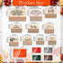 15 Pieces Thanksgiving Wooden Rubber Stamps and Craft Ink Pads Wooden Rubber Stamp for Scrapbooking and DIY Craft Card Stamps Pads for Kids Stamps...