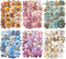 MiyouLuna120Pcs Flower Scrapbook Stickers, HardCard Stickers for Scrapbooking, DIY Crafts, Journaling Supplies & Junk Journal Ephemera, with Stick...