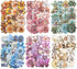 MiyouLuna120Pcs Flower Scrapbook Stickers, HardCard Stickers for Scrapbooking, DIY Crafts, Journaling Supplies & Junk Journal Ephemera, with Stick...