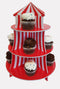 Cupcake Stands, 3 Tier Themed Cupcake Stands, Cupcake Serving Holders (Carnival)...