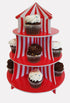 Cupcake Stands, 3 Tier Themed Cupcake Stands, Cupcake Serving Holders (Carnival)...