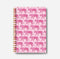 Hot Pink Journal Notebook - Pink Spiral Notebook Journal 5.5×8.3, Preppy Tiger Notebook with 164 Pages...