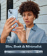 FNTCASE for iPhone 15-Plus Phone Case: Clear Case Military Grade Shockproof Protective Magnetic Cell Phone Cover, Anti Yellowing Scratch-Resistant...
