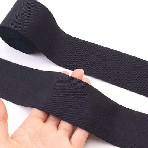 Black Petersham Ribbon 2 Inch 6 Yards Vintage Ribbon for Millinery Hat Craft...