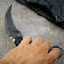 GTK691 Fixed Blade Knife D2 Steel Blade Nylon Fiberglass Handle with Kydex Sheath for Outdoor Camping Hunting Hiking Survival EDC Tool(Black)...