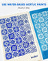 KEOKER Tile Silk Screen Stencils for Polymer Clay, 6PCS Tile Silk Screen Polymer Clay, 3PCS Tile Silk Screen for Polymer Clay, Tile Pattern Polyme...