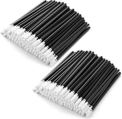 Foam Cleaning Swab Sticks (200pcs 3.4mm Head Width Round Foam Tips, Black) Cleanroom Cleaning Swab Sponge Stick for Inkjet Printer, Camera (C709BL...