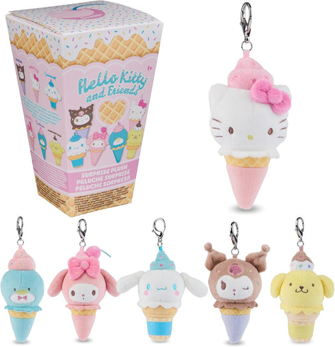 GUND Sanrio Hello Kitty and Friends Ice Cream Surprise Plush Toy, Mystery Unboxing Stuffed Animal for Ages 1 and Up, Multicolor, 4” (1 of 6 Styles...