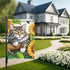 Adorable Cat and Sunflower Garden Flag Welcome Yard Flag Burlap Double Side 12x18 Outdoor Farmhouse Decor Cute Garden Flag for Outside...