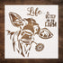 DLY LIFESTYLE Large Cow Stencil (12x12) - Reusable Country Cow Stencil for Painting on Wood, Canvas, Walls - Farmhouse Stencils for Crafts & Templ...