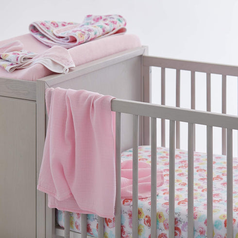 HonestBaby unisex baby Organic Cotton Changing Pad Cover and Toddler Sleepers, Light Pink, One Size US...