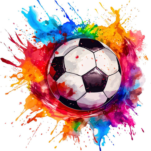 Fabric Panel 14"x14" Soccer Ball 100% Cotton Quilting Panel Square AM1456...