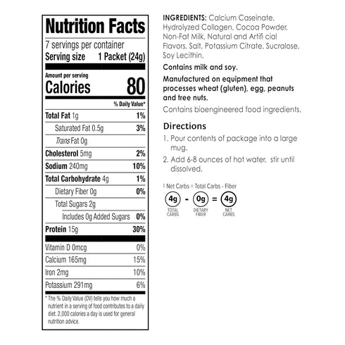 BariWise Protein Hot Chocolate, Hot Cocoa, Low Sugar, Low Carb, Keto Friendly & Gluten Free (7ct)...