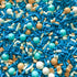 Shabby Elegant Chic Edible Confetti Sprinkles Cake Cookie Cupcake IceCream Donut Quins - 4oz (Blue Gold White)...