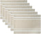 DII French Stripe Dining Table Collection Farmhouse Style Placemat Set, 13x19 Inches, Taupe/White, 6 Piece...