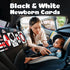 Black and White Baby Toys – High Contrast Soft Sensory Book with Mirror for Newborn Development, Perfect Tummy Time Toy for Infants 0-12 Months...