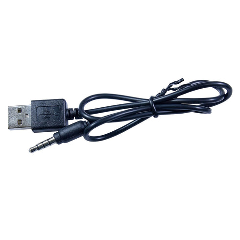 Underwater Audio Official USB Charging Cord Compatible with Delphin and Delphin 2.0 (12 inch Long USB to 3.5mm)...