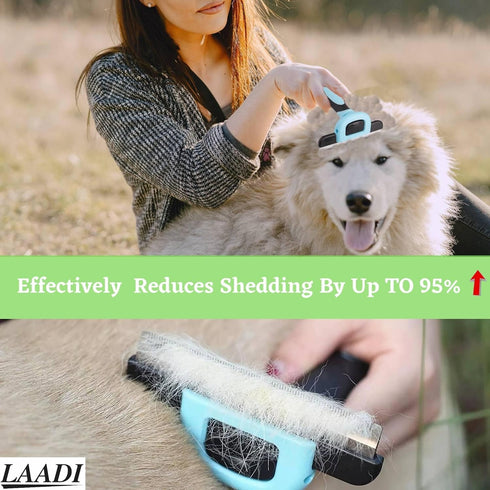Deshedding Tool for Dogs and Cats - Reduces Shedding by Up to 95% in Less Than 10 Minutes—best Choice for Grooming and Deshedding Your Lovely Pets...