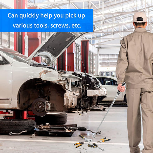 Magnetic Pickup Tool 2PCS Extendable Magnet Stick with 35LB and 20LB Telescoping Magnet Stick Tool, Gift for Men...