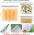 SPLF 12 Pack Dishwasher Safe Reusable Storage Bags(5 Reusable Sandwich 5 Snack 2 Gallon), Extra Thick Freezer Bags Leakproof Silicone and Plastic ...