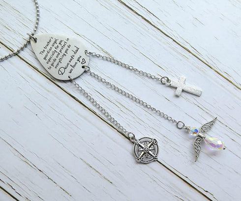 Truck Driver Car Hanging Gifts Trucker's Prayer Rear View Mirror Charm Gift for Truck Drivers Husband Dad...