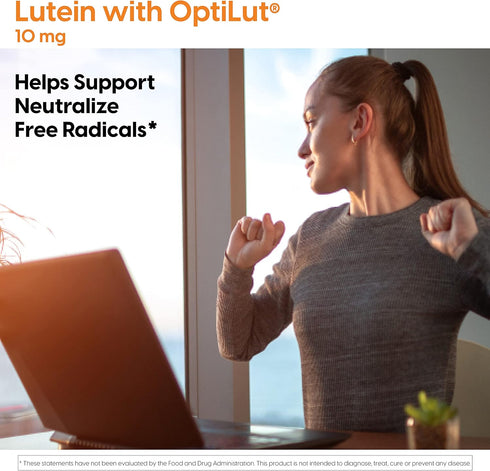 Doctor's Best Lutein with OptiLut Non-GMO, Vegan, Gluten Free, Soy Free, Eye Health, 20 mg, 120 Veggie Caps...