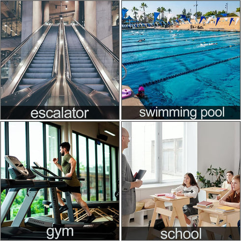 2 Pack MELIFE Sandy Track 16.4 Ft Anti Slip Traction Tape for Small Pet Exercise Wheel, Hamster Running Wheel, Flying Saucer Exercise Wheel for Pr...