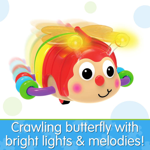 The Learning Journey Early Learning – Crawl About Butterfly Musical Crawling Aid – Baby Toys & Gifts for Boys & Girls Ages 6+ Months, Multi...