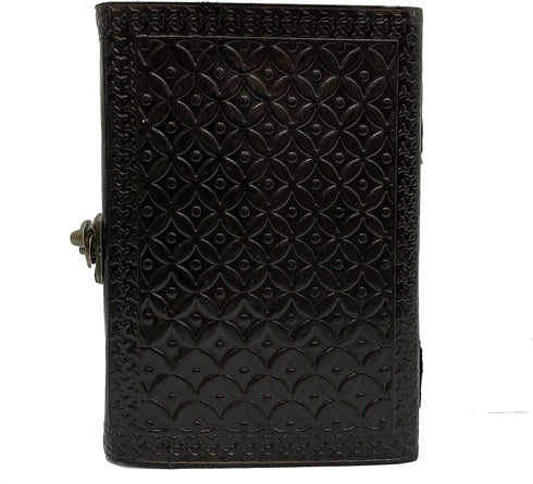 cuero Large Vintage Heart Embossed Black Uncut Paper Leather Journal/Instagram Photo Album...