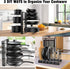 Pot Rack Organizer, 3 DIY Methods, Height and Position are Adjustable - 8 Pots Holder, Metal Kitchen Cabinet Pantry Pot Pan Lid Holder (BLACK)...