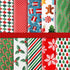 10 Pieces Christmas Cotton Fabric Squares Precut Quilting Fabric Patchwork Christmas Snowflake Print Red Green Fabric for Xmas Sewing Crafting DIY...