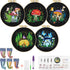 ERKOON 5 Sets Embroidery Kit for Beginners, Art Craft Handy Sewing Set Mushroom Cross Stitch Starter Kits, DIY Embroidery Kits with Patterns and I...