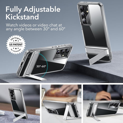 ESR for Samsung Galaxy S24 Case, Kickstand S24 Cover with 3 Stand Modes, Military-Grade Drop Protection, Shockproof Slim Phone Case with Patented ...