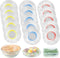Plastic Bowl Covers Elastic Reusable Fresh Keeping Bags/100ps, Plastic Food Covers Stretch Reusable, Reusable Bowl Covers for Bread Proofing, Disp...