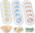 Plastic Bowl Covers Elastic Reusable Fresh Keeping Bags/100ps, Plastic Food Covers Stretch Reusable, Reusable Bowl Covers for Bread Proofing, Disp...