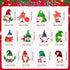 12Pcs Christmas Gnome Refrigerator Magnets Christmas Gnome Fridge Garage Door Magnets Stickers Gnome Christmas Holiday Decorations Ornaments for F...