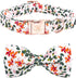 Elegant little tail Dog Collar, Dog Collar with Bowtie, Spring Flower Cute Pink Pet Collar Bow Dog Collars Gift Adjustable Dog Collar for X-Small ...