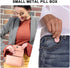 Small Daily Pill Case Pill Box - Portable Metal Pill Container for Pocket Purse, Single Waterproof Pill Holder for Vitamins, Cod Liver Oil, Medici...