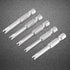 5 Pcs 1/4" Hex Shank Alloy Steel U Shape Magnatic Screwdriver Drill Bits Set Spanner Screwdriver Bits U4 U5 U6 U7 U8 50MM Length...