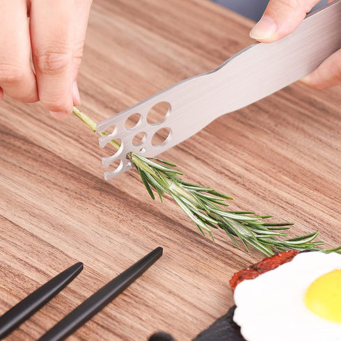 Herb Stripping Tool - Greens and Herb Stripper Steel Herb Leaf Zip Tool for Kale, Chard, Collard Greens, Thyme and Rosemary...