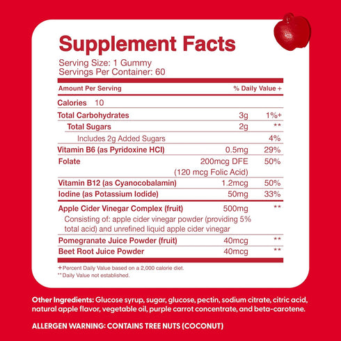 Feel Great Apple Cider Vinegar Gummies for Kids | Rich in Digestive Enzymes & Natural Antioxidants for Gut Health | Vegan Gummy Supports Healthy N...