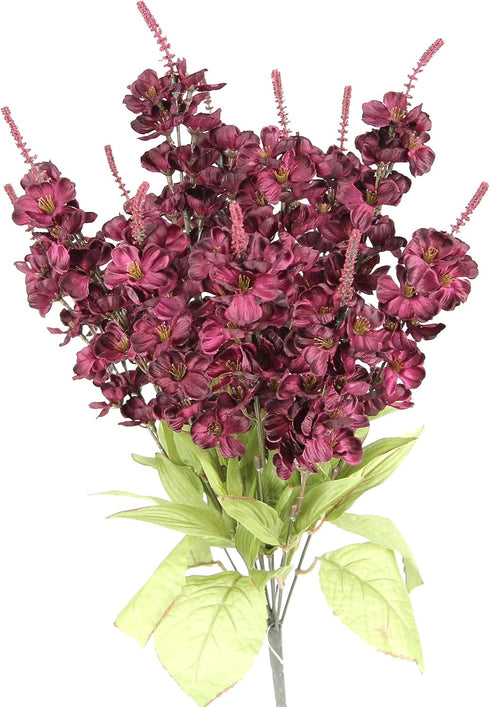 Admired By Nature GPB030R-GRAPE 12 Stems Stock Flowers Bush, Grape, Piece...