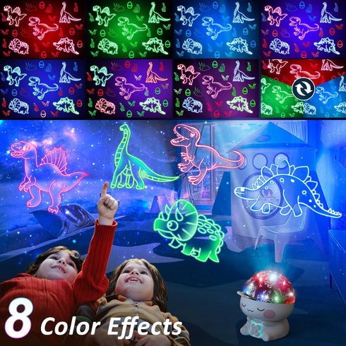 CHENFAN Dinosaur Night Light for Kids Room,Girl Dinosaur Toy,Dino Projection Kids Toys for 1-12 Year Olds Girls.Birthday Holiday Chirstmas Dinosau...
